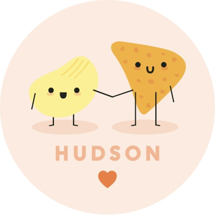 Friendchip Custom Stickers by Caitlin Considine Minted