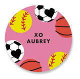 Sporty Custom Stickers