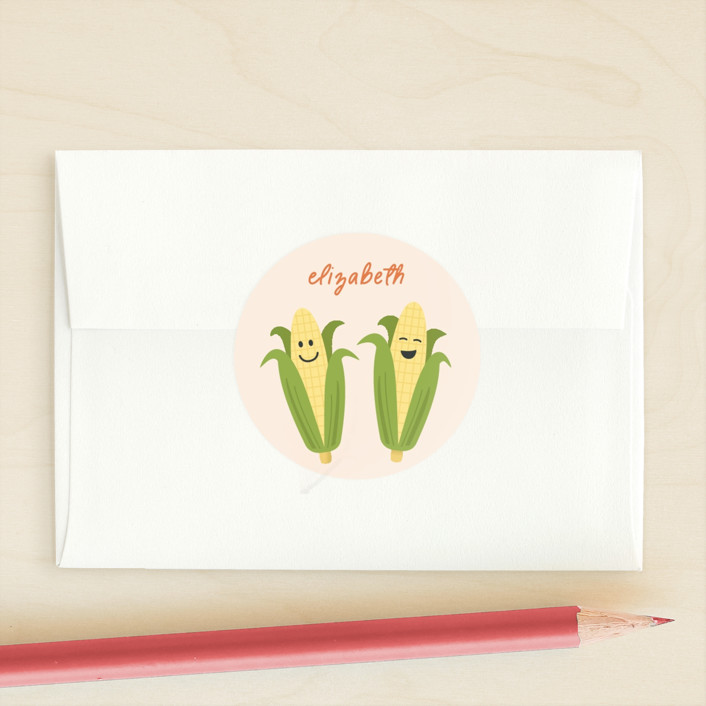 Aw Shucks Custom Stickers by Carolyn MacLaren | Minted