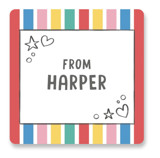 Color me bookmark Custom Stickers