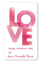 Watercolor Love Custom Stickers