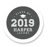 Classic Grad Custom Stickers
