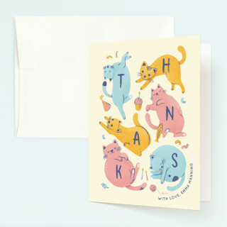 Let's Pawty Children's Birthday Party Thank You Cards