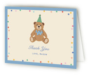 Beary first birthday Children's Birthday Party Thank You Cards