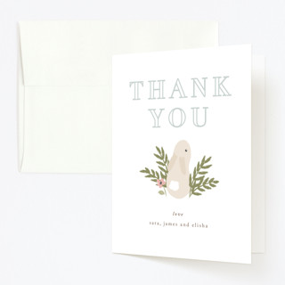 petit lapin Children's Birthday Party Thank You Cards
