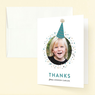 Party Hat Children's Birthday Party Thank You Cards