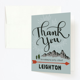 Wild Blue Yonder Children's Birthday Party Thank You Cards