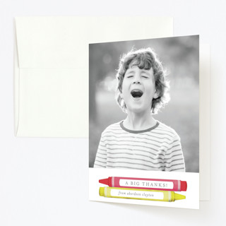 Colorful Party Children's Birthday Party Thank You Cards