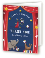 Circus Children's Birthday Party Thank You Cards