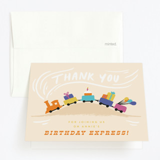 The Birthday Express Children's Birthday Party Thank You Cards