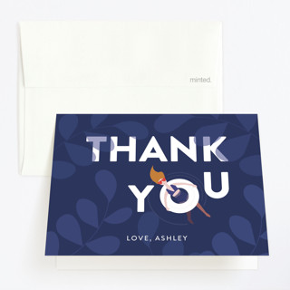 Blue Water Children's Birthday Party Thank You Cards