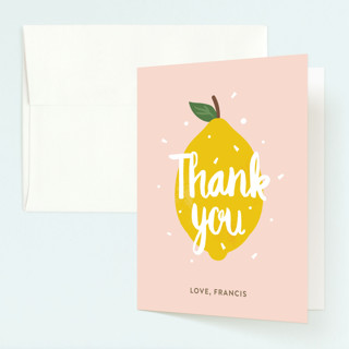 Lemonade Fun Children's Birthday Party Thank You Cards