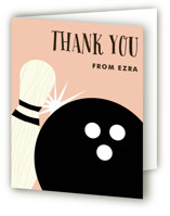 Lucky Strike Children's Birthday Party Thank You Cards