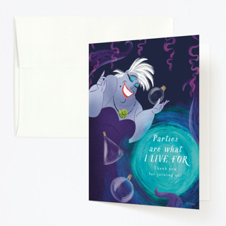 Disney's Ursula Magic Spell Children's Birthday Party Thank You Cards
