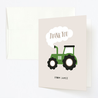 Happy Farm Children's Birthday Party Thank You Cards