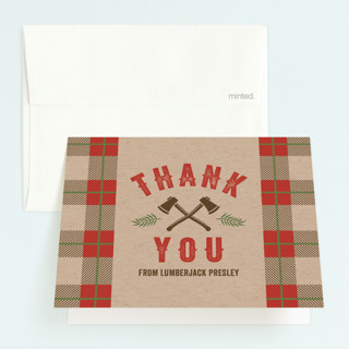 Timber! Children's Birthday Party Thank You Cards