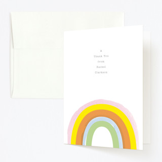 Little Rainbow Children's Birthday Party Thank You Cards