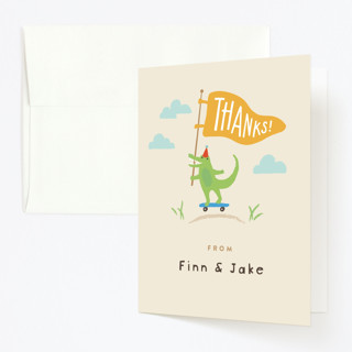 Let's ride Children's Birthday Party Thank You Cards
