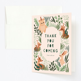 Into The Wild Children's Birthday Party Thank You Cards