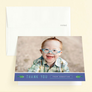 Sea Party Children's Birthday Party Thank You Cards