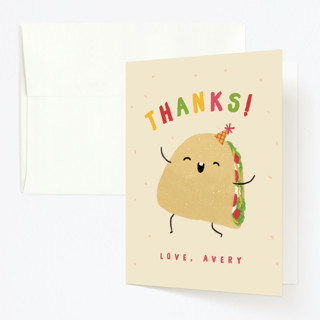 Taco bout a party Children's Birthday Party Thank You Cards