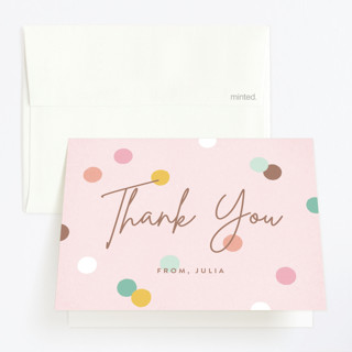 Confetti Balloon Children's Birthday Party Thank You Cards