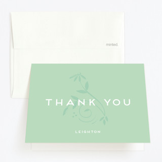 Wildflower Children's Birthday Party Thank You Cards