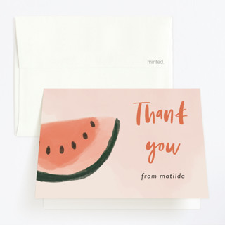 Watermelon Children's Birthday Party Thank You Cards