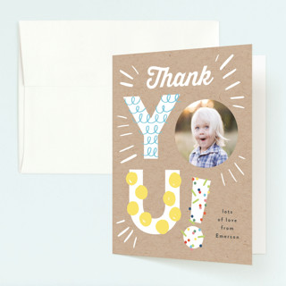 Let's Party Pictures Children's Birthday Party Thank You Cards