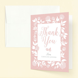 sweet bloooms Children's Birthday Party Thank You Cards