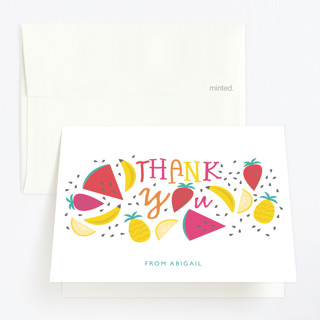 One In A Melon Children's Birthday Party Thank You Cards