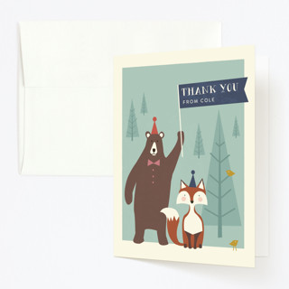 Into The Woods! Children's Birthday Party Thank You Cards