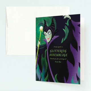 Magnificent Maleficent Children's Birthday Party Thank You Cards