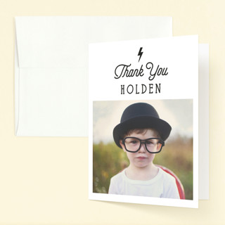 Striking Children's Birthday Party Thank You Cards