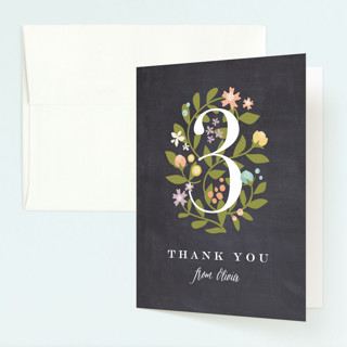 Climbing Roses Children's Birthday Party Thank You Cards
