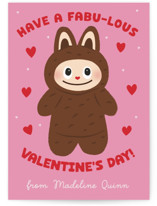 Fabu-lous Valentine Classroom Valentine's Day Cards