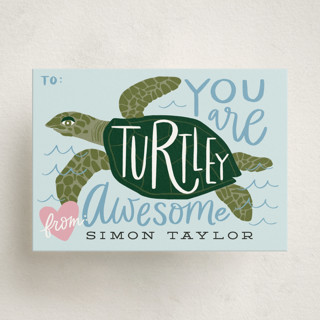 Turtley Awesome Classroom Valentine's Day Cards