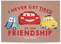 Disney and Pixar's Lightning McQueen and Friends Classroom Valentine's Day Cards