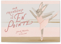 Ballerina En Pointe Classroom Valentine's Day Cards