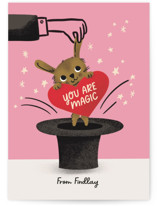 Bunny Magic Classroom Valentine's Day Cards