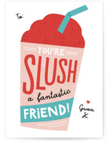 Slush a Good Friend Classroom Valentine's Day Cards