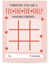Tic Tac Toe Classroom Valentine's Day Cards