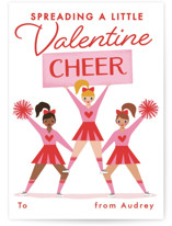 Valentine cheer Classroom Valentine's Day Cards
