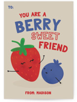 berry berry Classroom Valentine's Day Cards