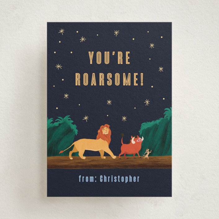 Disney's Lion King Hakuna Matata Classroom Valentine's Day Cards by