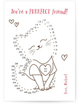 join the dots cat Classroom Valentine's Day Cards