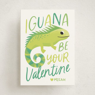 Iguana Love Classroom Valentine's Day Cards