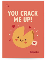 Fortune Cookie Friend Classroom Valentine's Day Cards