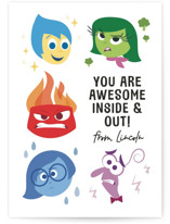 Disney And Pixar's Awesome Inside Out Classroom Valentine's Day Cards