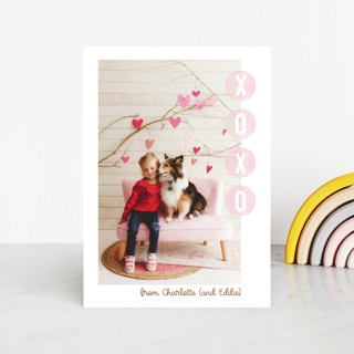 XOXO Tissue Paper Classroom Valentine's Day Cards